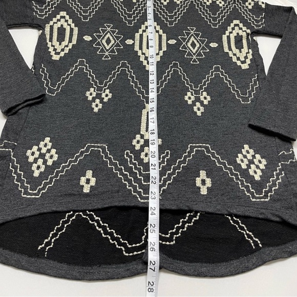 LB Lucky Lutus Embroidered Lagenlook Open Cardigan - Picture 6 of 9